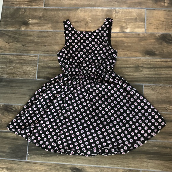 Monteau Dresses & Skirts - monteau dress black pink floral fun whimsical XS